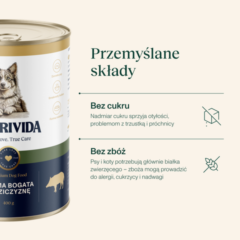 Karma dla psa bogata w dziczyznę