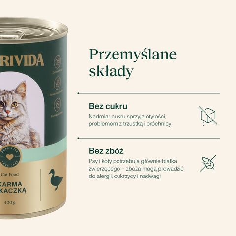Karma dla kota z kaczką