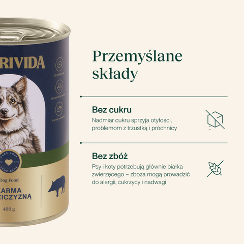 Karma mokra dla psa z dziczyzną