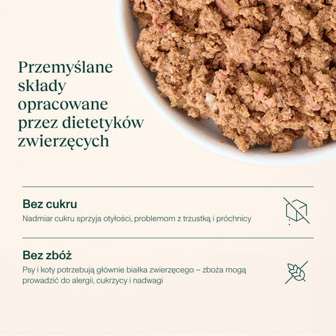 NutriMix dla Kota – MultiPack bezzbożowych saszetek (4 x 100g | 2 Smaki - cielęcina i kaczka)