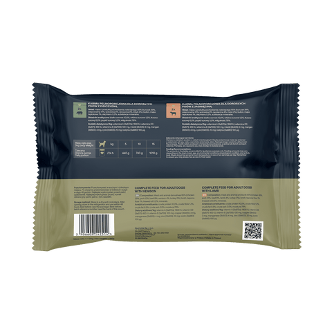 NutriMix dla Psa – MultiPack bezzbożowych saszetek (4 x 100g | 2 Smaki - dziczyzna i jagnięcina)