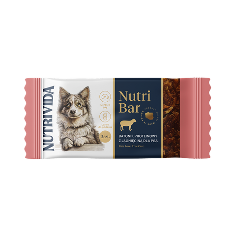Baton proteinowy NutriBar dla psa z jagnięciną