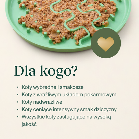 Indyk z dzikiem karma Premium+ dla kota