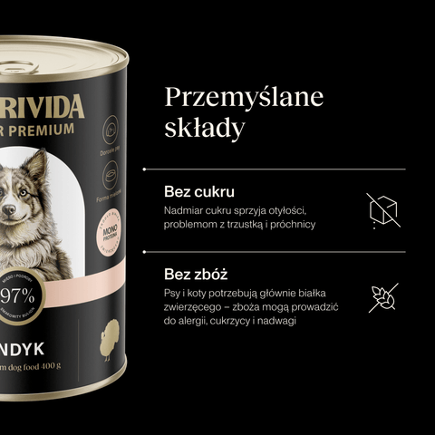 Indyk karma Super Premium dla psa