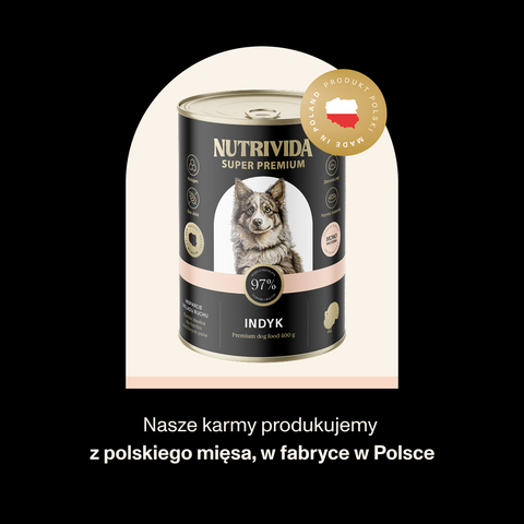 Indyk karma Super Premium dla psa