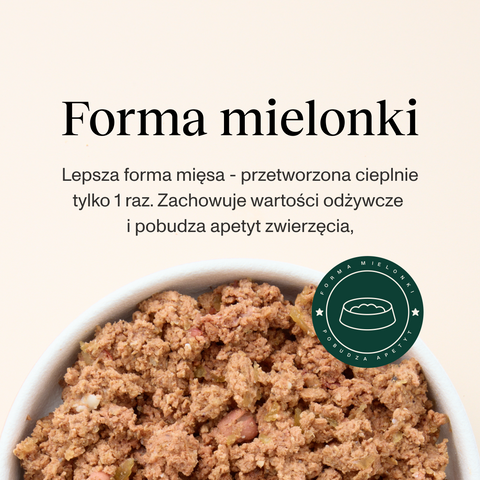 Wieprzowina z koniną karma Premium+ dla psa