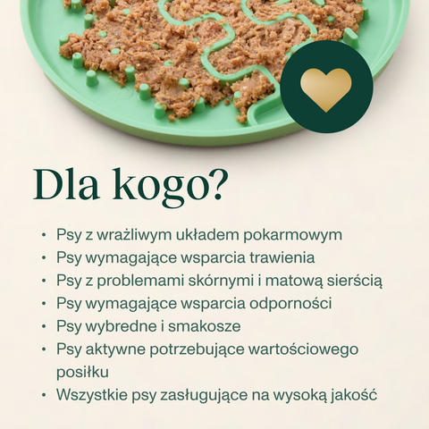 Wieprzowina z kaczką karma Premium+ dla psa