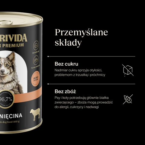 Jagnięcina karma Super Premium dla psa