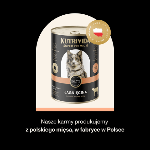 Jagnięcina karma Super Premium dla psa