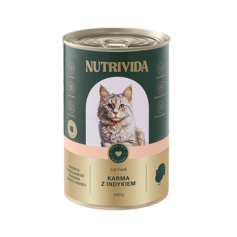 Karma dla kota z indykiem