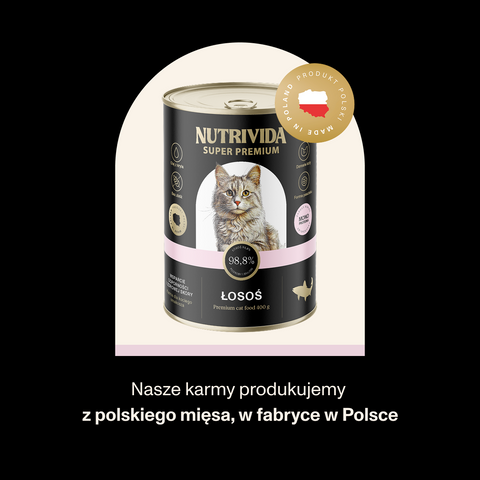 Łosoś karma Super Premium dla kota