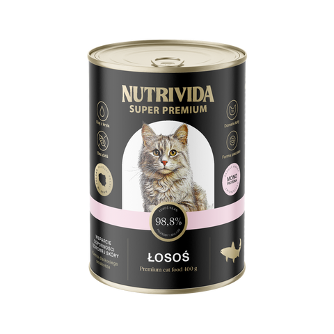 Łosoś karma Super Premium dla kota