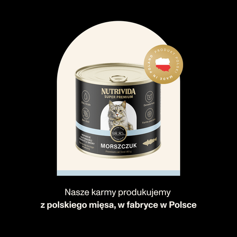 Morszczuk karma Super Premium dla kota 185g